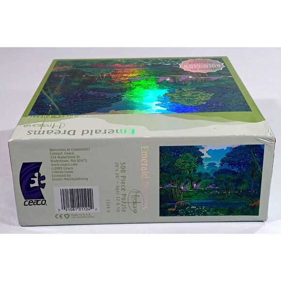 New  Hiro Isono Emerald Dreams 500 Pc Jigsaw Puzzle Ceaco Holographic Art  2005 - Picture 7 of 9